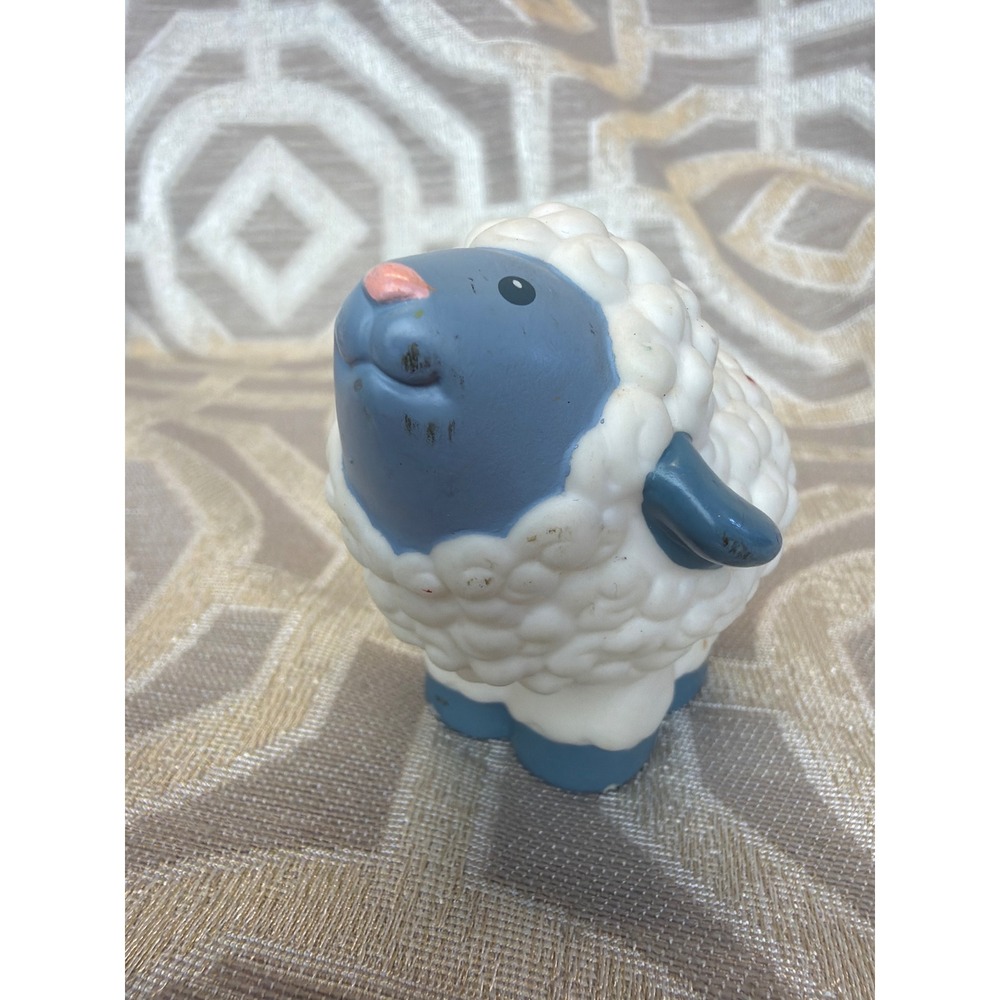 Fisher-Price Little People Sheep Lamb Blue Face Farm Animal Figure 2004 Mattel